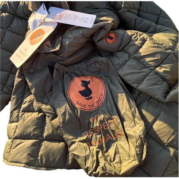 NWT Save The Duck Men's Quilted Titan Dusty Olive Shirt Jacket OEKO-TEX Large - Picture 7 of 16